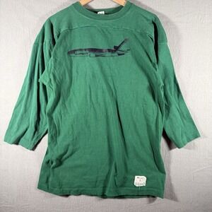 Vintage Federal Express airplane graphics t-shirt jersey style Champion size L